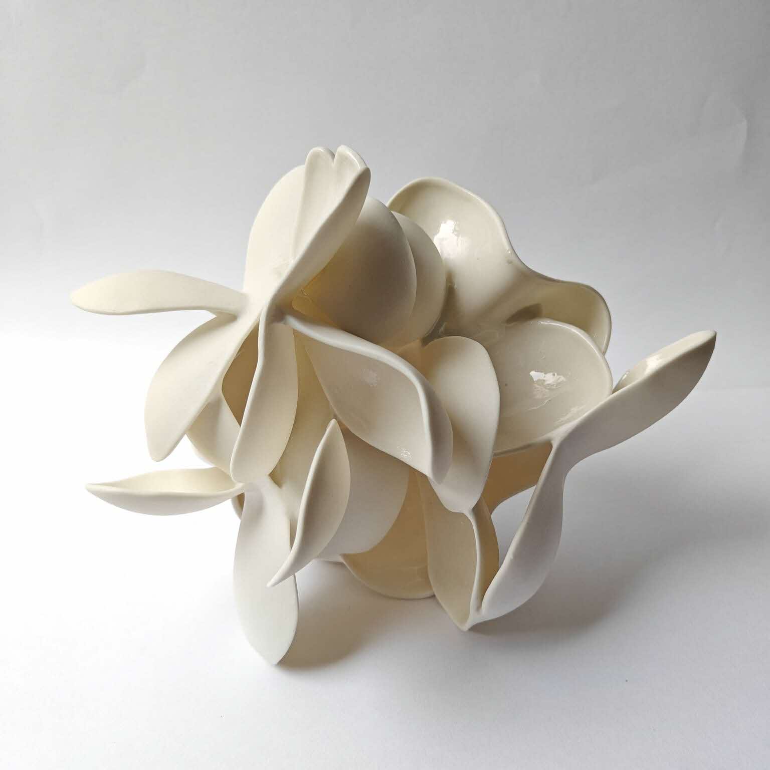 Image of floral artwork in ceramic