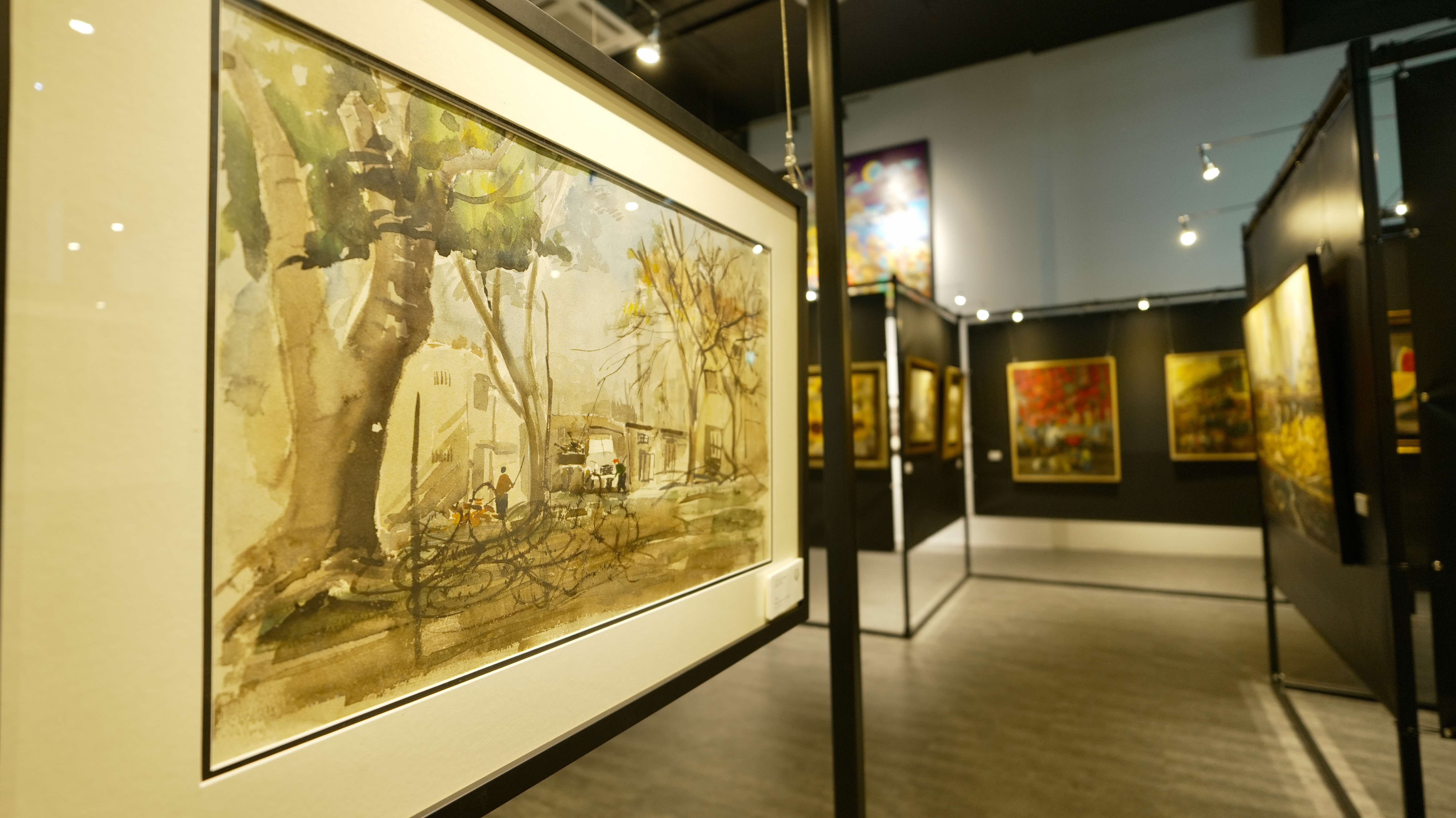 Image of painting in gallery