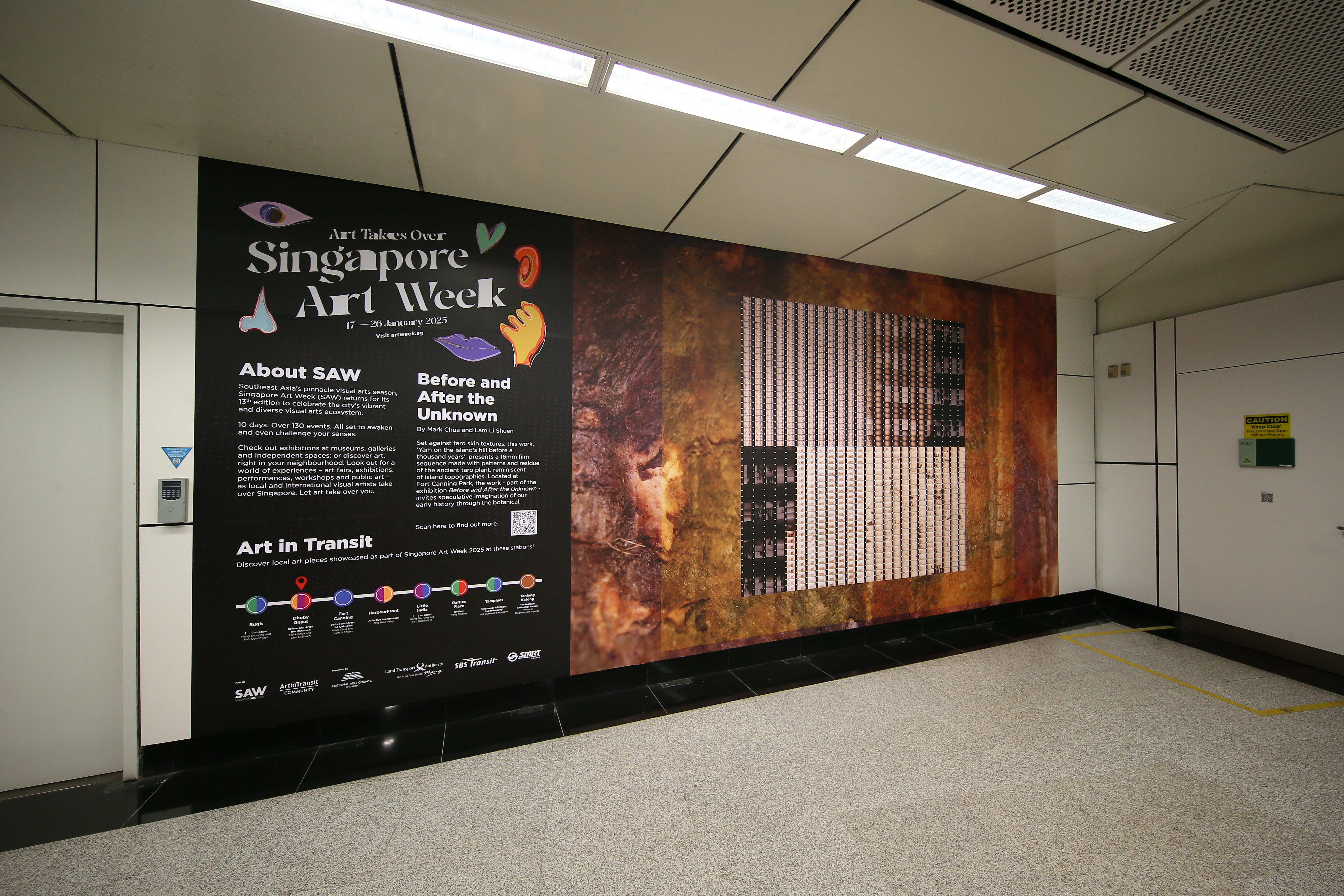 Image of artwork at MRT station