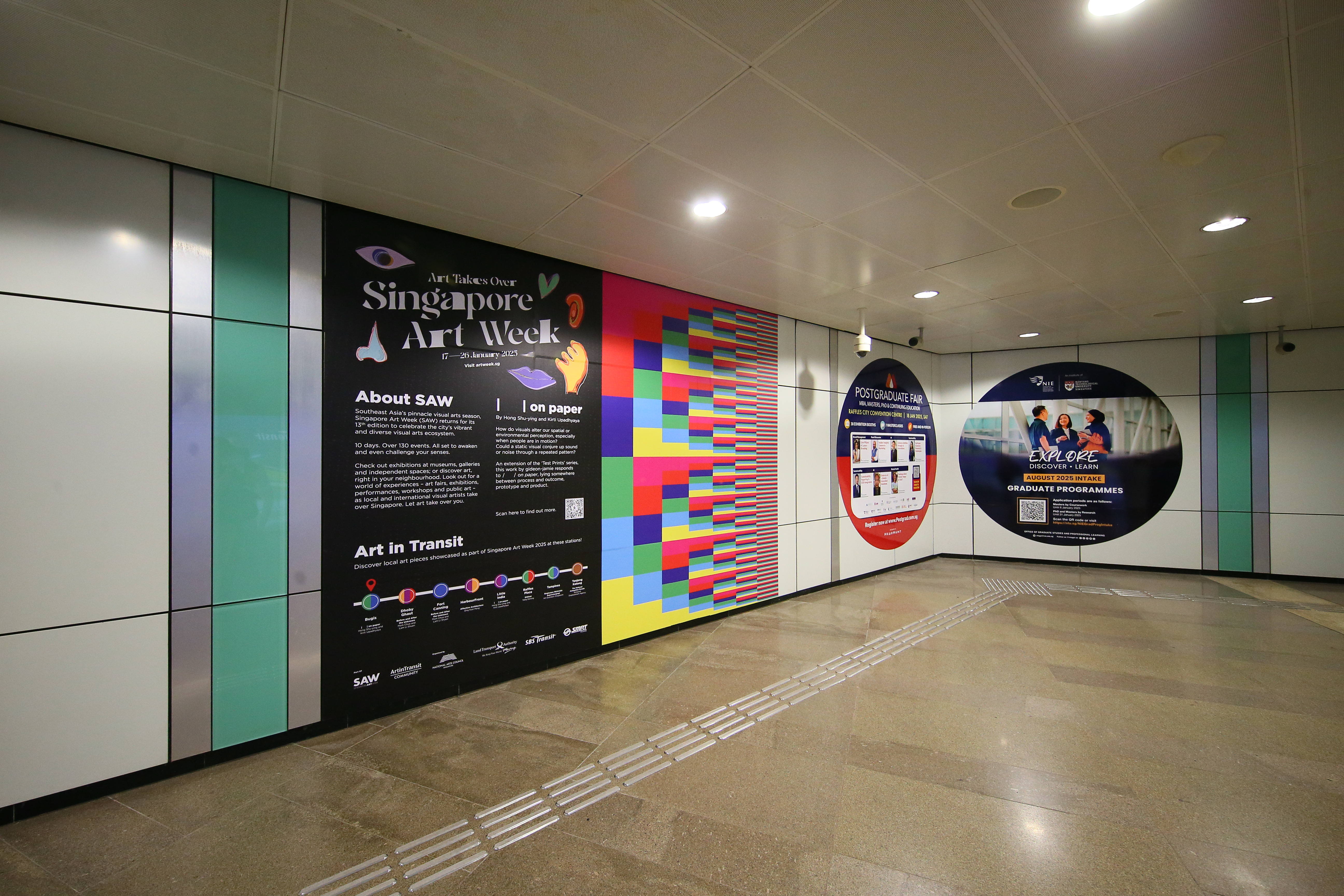 Image of artwork at MRT station