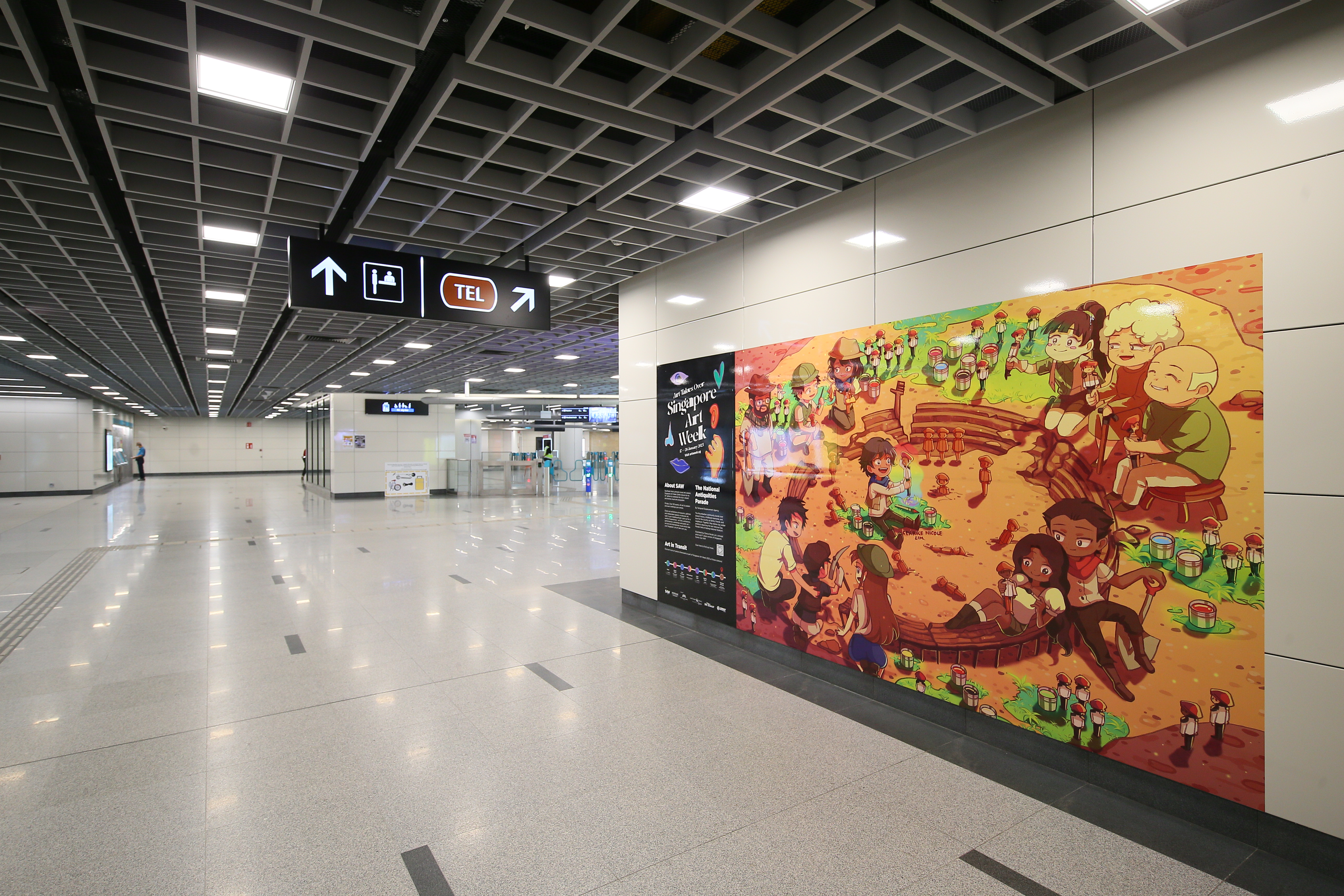 Image of artwork at MRT station